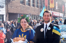 «Україна на параді»  - українці Монреалю на St-Patrick's Day 16 березня 2003 року